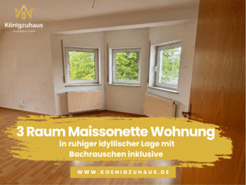 Großzügige 3 Raum-Dachgeschoss-Maisonettewohnung in Flurstedt bei Bad Sulza, 99510 Bad Sulza, Etagenwohnung