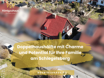 Doppelhaushälfte mit Charme und Potential für Ihre Familie am Schlegelsberg, 07749 Jena, Doppelhaushälfte