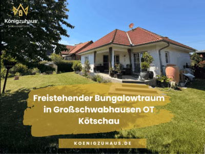 Freistehender Bungalowtraum in Großschwabhausen OT Kötschau, 99441 Großschwabhausen, Einfamilienhaus