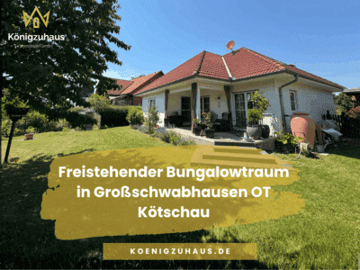 Freistehender Bungalowtraum in Großschwabhausen OT Kötschau, 99441 Großschwabhausen, Einfamilienhaus