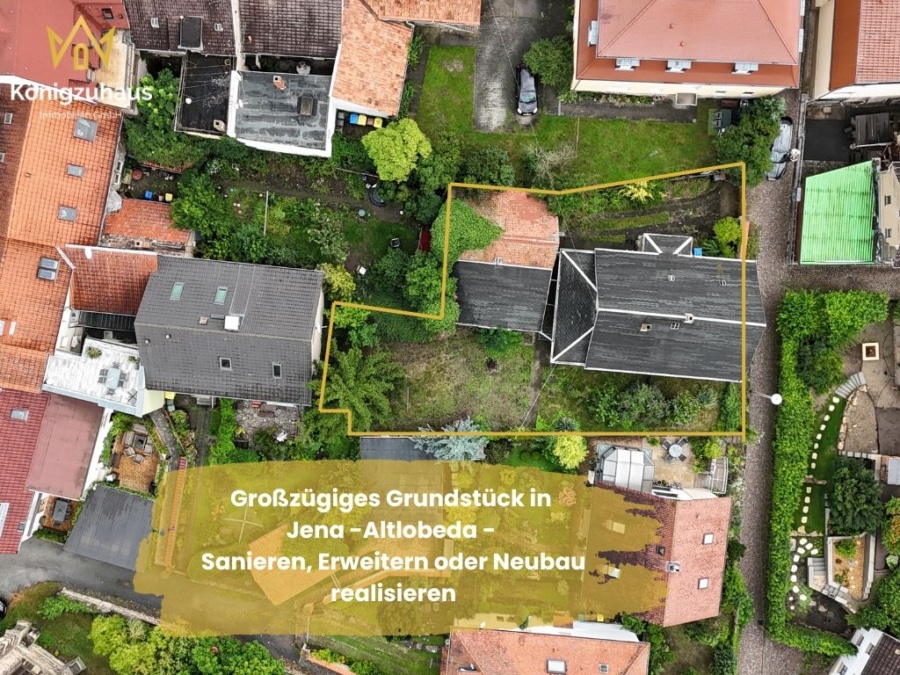 Titelbild - Großzügiges Grundstück in Jena-Altlobeda – Sanieren, Erweitern oder Neubau realisieren