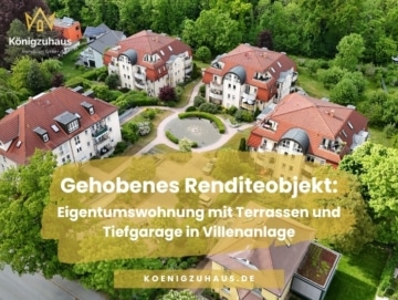 Gehobenes Renditeobjekt: Eigentumswohnung mit Terrassen und Tiefgarage in Villenanlage, 99425 Weimar, Eigentumswohnung