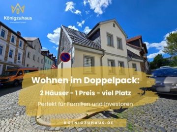 Wohnen im Doppelpack: 2 Häuser – 1 Preis – viel Platz, 99510 Apolda, Doppeleinfamilienhaus