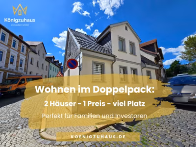 Wohnen im Doppelpack: 2 Häuser – 1 Preis – viel Platz, 99510 Apolda, Doppeleinfamilienhaus