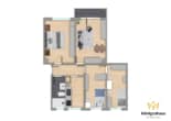 Grundriss_Wohnung - Freistehende Wohnung in Jena-Zwätzen mit 4-5 Prozent Renditepotenzial
