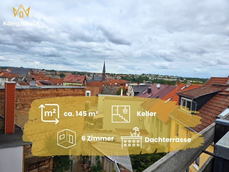 Daten - VERKAUF GEGEN GEBOT: Gepflegtes Reihenmittelhaus mit Dachterrasse – zentral in Apolda