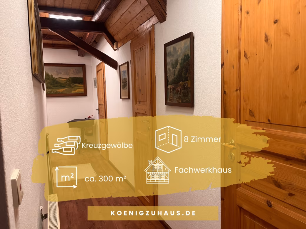 Daten - Wohnen mit Charakter – Fachwerkhaus mit Raum für Ihre Ideen