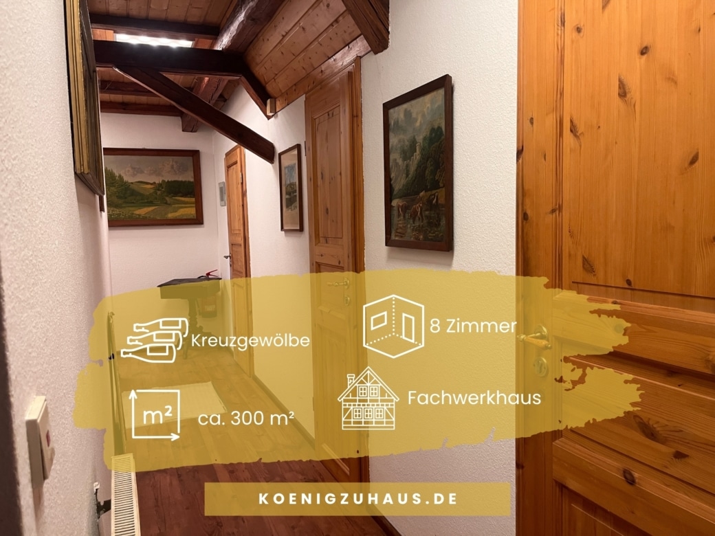Daten - Wohnen mit Charakter – Fachwerkhaus mit Raum für Ihre Ideen