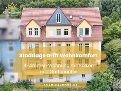 Jena zum Wohlfühlen – 4-Raum-Altbauwohnung mit Balkon und Garten, 07743 Jena, Etagenwohnung
