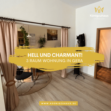 Helle und charmante 3 Raum Wohnung in Gera zu verkaufen, 07545 Gera, Renditeobjekt