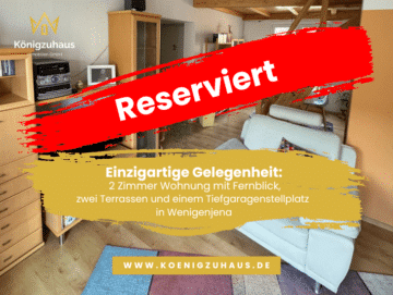 R E S E R V I E R T: 2-Zimmer-Wohnung mit Fernblick, zwei Terrassen & TG-platz in Wenigenjena!, 07749 Jena, Renditeobjekt