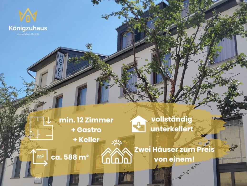Daten - Arbeiten, wohnen und vermieten: Gastroimmobilie mit Pension in Zeulenroda