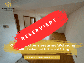 Offene und barrierearme 2 Raum Wohnung in Blankenhain mit Balkon und Aufzug, 99444 Blankenhain, Renditeobjekt