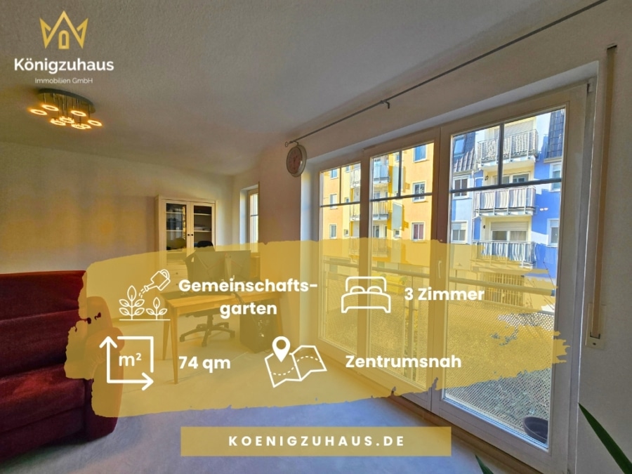 Daten - Investieren, da wo Jena am schönsten ist: Leerstehende 3-Zimmer Wohnung mit offener Wohnküche
