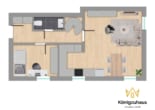 Grundrissvariante_Geschoss 1 - Wohnjuwel in den Schillerhöfen – Maisonette Wohnung mit besonderem Flair in Gera