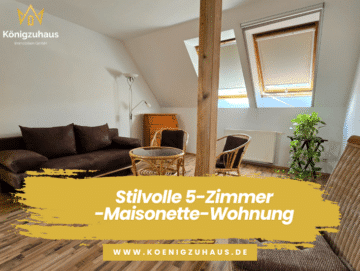 Stilvolle 5-Zimmer-Maisonette-Wohnung mit Balkon – Ihr neues Zuhause über den Dächern von Jena, 07745 Jena, Maisonettewohnung