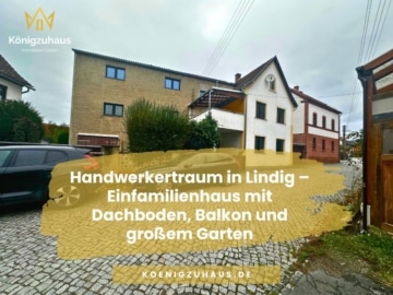 Handwerkertraum in Lindig – Einfamilienhaus mit Dachboden, Balkon und großem Garten, 07768 Lindig, Einfamilienhaus