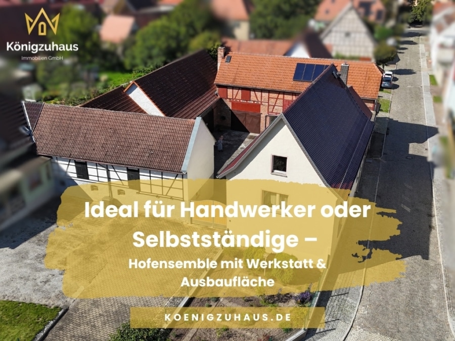 Titelbild (2) - Ideal für Handwerker oder Selbstständige – Hofensemble mit Werkstatt & Ausbaufläche