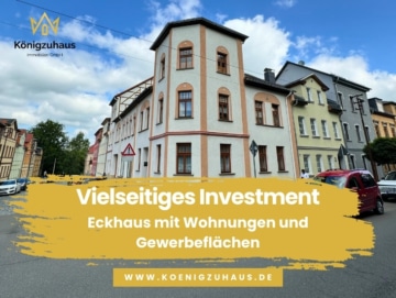 Vielseitiges Investment: Eckhaus mit Wohnungen und Gewerbeflächen in Apolda, 99510 Apolda, Mehrfamilienhaus