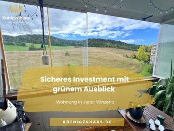 Sicher investieren in ruhiger Lage – 3-Zimmer-Wohnung mit Grünblick in Jena, 07745 Jena, Eigentumswohnung