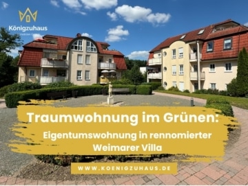 Traumwohnung im Grünen: Eigentumswohnung in renommierter Weimarer Villa, 99425 Weimar, Erdgeschosswohnung