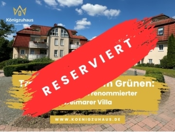 Traumwohnung im Grünen: Eigentumswohnung in renommierter Weimarer Villa, 99425 Weimar, Erdgeschosswohnung